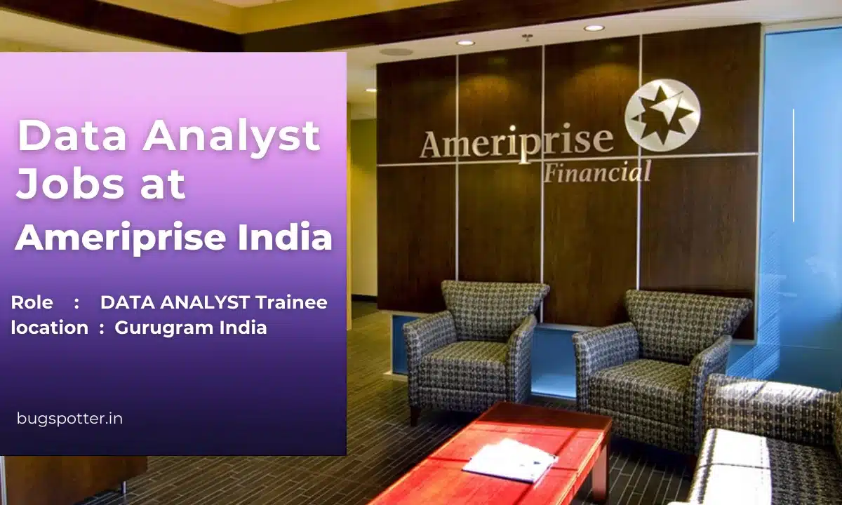 data analyst job vacancies at Ameriprise India