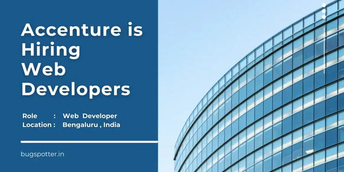 Accenture is hiring web developers