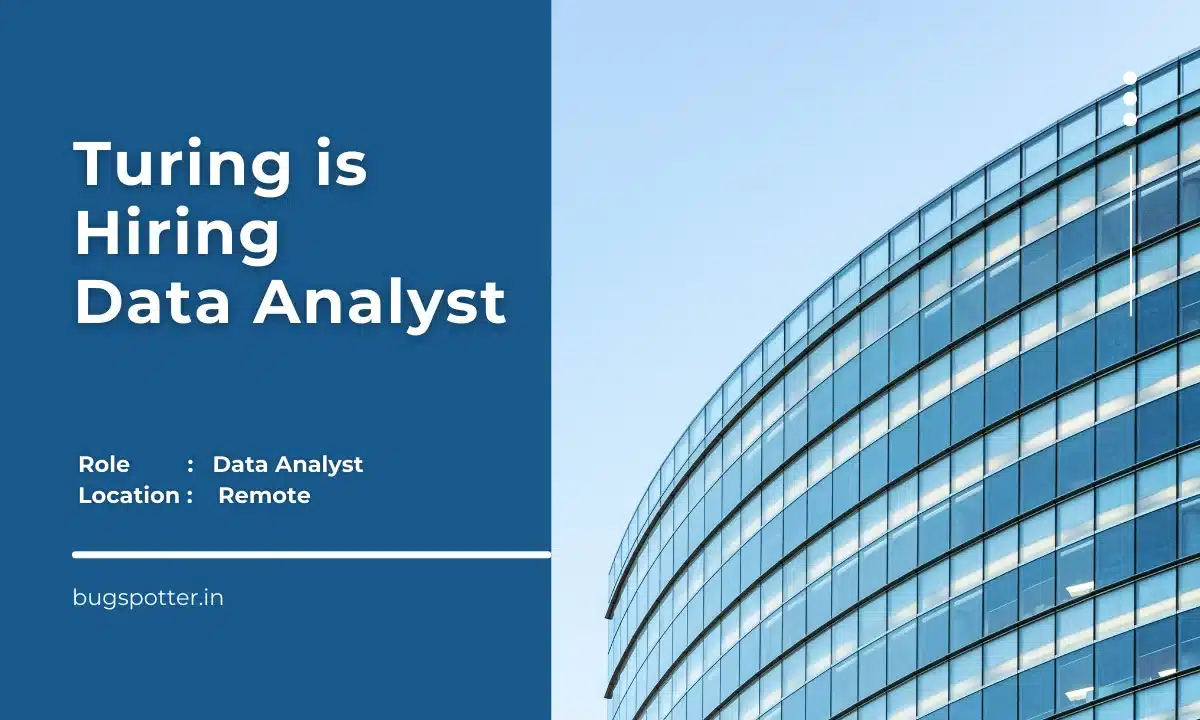 Turing is hiring data analyst