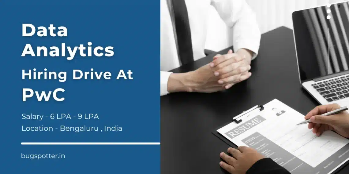 data analytics hiring drive at PwC