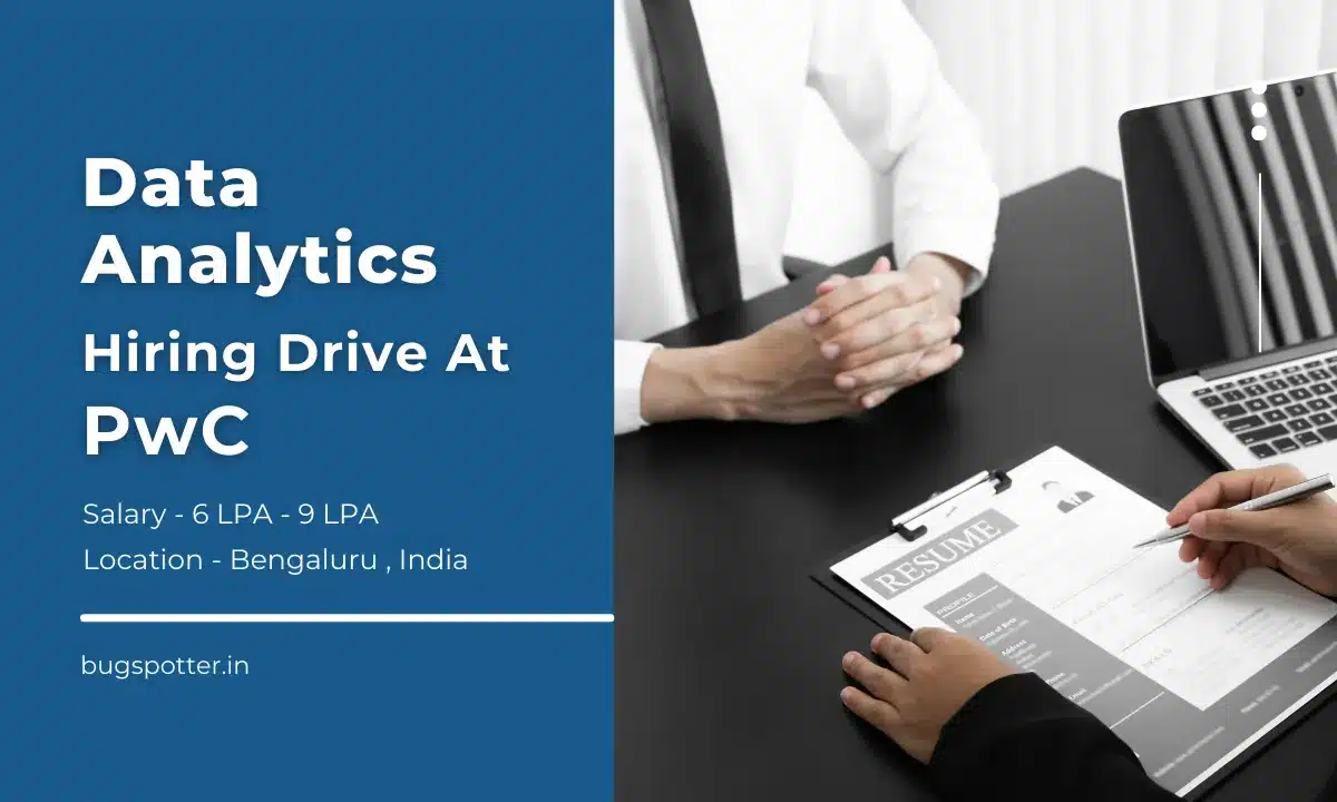 data analytics hiring drive at PwC