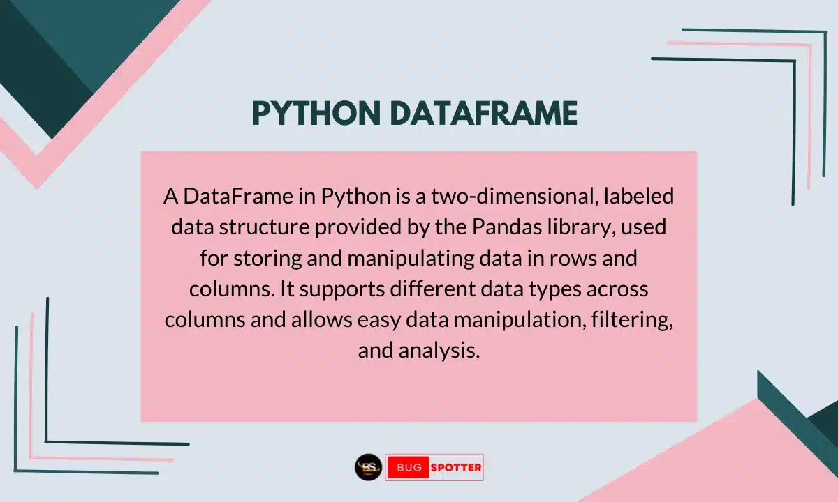 What is a Dataframe in Python ?